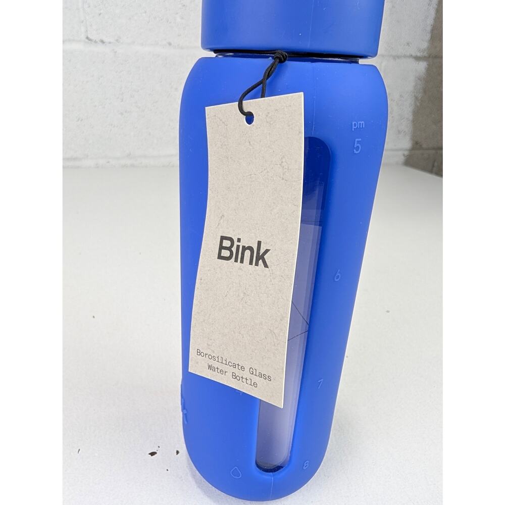 Bink 21 oz Day Bottle W/Carry Cap - Cobalt Blue - Borosilicate Glass - Picture 2 of 7